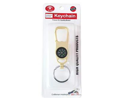 WolkomHome Metal Antique Keychain For Men Stylish / Double Key Ring Hook Keychain Holder For Bikes Car Keychains & For Gift ( keychain with compass ) Key Chain
