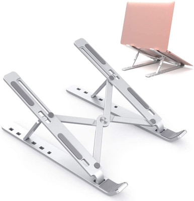 Eva Gadgets Stand for Laptop, Tablet, Android Phone, iPhone Laptop Stand Adjustable Portable and Foldable | Suitable for Office Work, Students Online Classes and Study Aluminium Desk Stand Laptop Stand with Adjustable Height Compatible with Universal Laptops(White) Eva Gadgets Stand for Laptop, Tablet, Android Phone, iPhone Laptop Stand Adjustable Portable and Foldable | Suitable for Office Work, Students Online Classes and Study Aluminium Desk Stand Laptop Stand with Adjustable Height Compatible with Universal Laptops(White)