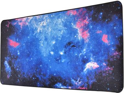 SEAGULL Large Extended XXL Gaming Mouse Pad with Non-Slip Rubber Base, Stitched Embroidery Edge Mouse Mat for Laptop, Computer and Desk -90 x 40 x 0.3 cm (Galaxy) Mousepad