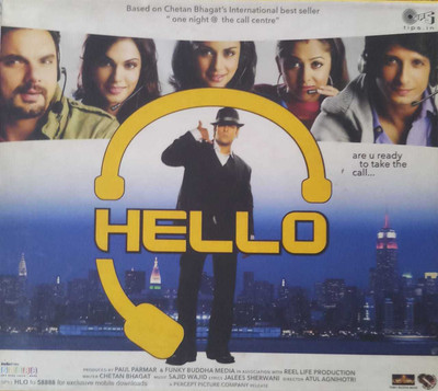 HELLO Audio CD Limited Edition(Hindi - SHAAN . DALER MEHNDI , SONU NIGHAM SHAFAQAT ALI KHAN)