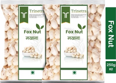 Trinetra Best Quality Phool Makhana (Puffed Foxnut)-250gm (Pack Of 2) Fox Nut(2 x 250 g)