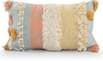 SASHAA WORLD Fashion Polyester Fibre Stripes Sleeping Pillow Pack of 1(Multicolor)