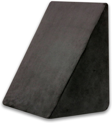 The White Willow Soft Bed Wedge, Acid Reflux wedge pillow Memory Foam Solid Orthopaedic Pillow Pack of 1(Black)