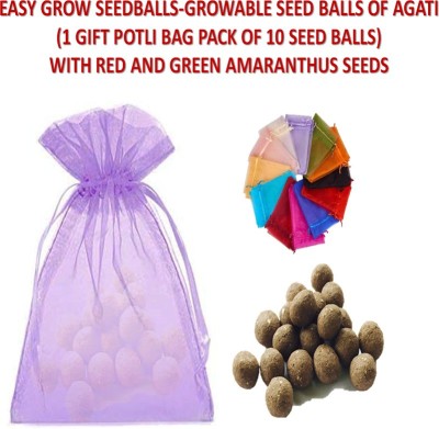 MGBN BASNA (AGATI/SESBANIA GRANDIFLORA/HUMMINGBIRD) SEED BALL POTLI BAG Seed(10 per packet)