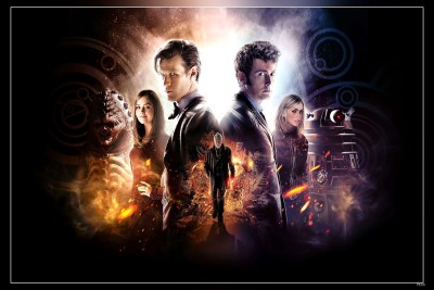 Bbc Doctor Who David Tennant Matt Smith Re Day The Doctor Th Anniversary Matte Finish Poster Paper Print(12 inch X 18 inch)