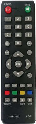 LipiWorld STB-3050 Set Top Box DTH Compatible for  Dapic Remote Controller(Black)