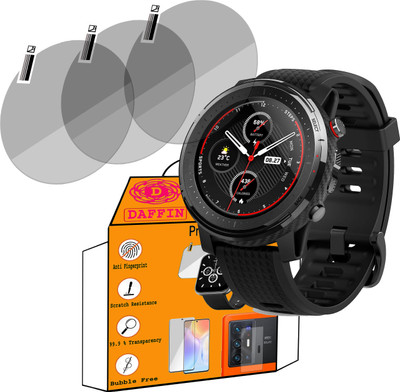 daffin Screen Guard for Huami Amazfit Stratos 3(Pack of 3)