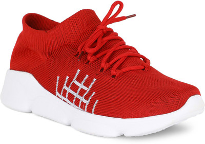 Pro Sneakers For Men(Red, White , 8)