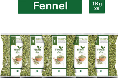 Trinetra Premium Quality Saunf (Fennel Seeds)-1Kg (Pack Of 5)(5 x 1000 g)