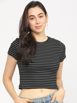 Tokyo Talkies Casual Striped Women Multicolor Top