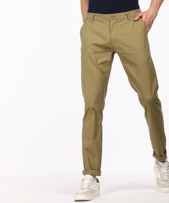 FLYING MACHINE Regular Fit Men Beige Trousers