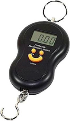 Kelo 50Kg Portable Luggage Hanging Weight Machine Digital Weighing Scale (Sky Blue)Smiely - with Batteries /131/UKe Weighing Scale(Black)