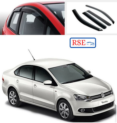 RSE For Front, Rear Wind Deflector(Tinted Volkswagen Vento)