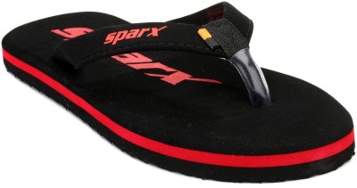 Sparx Men Slippers(Black, Red , 7)