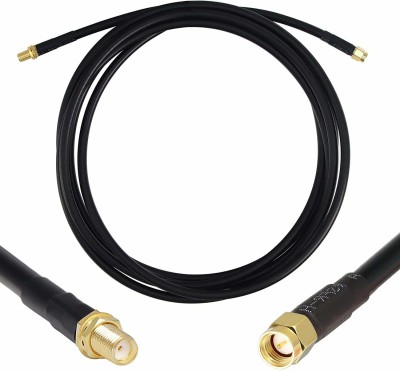 graspadeal Low-Loss Coaxial Extension Cable RG58 (50 Ohm) SMA Male to SMA Female Connector Ultra Low Loss for 3G/4G/5G/LTE/ADS-B/Ham/GPS/WiFi /Antenna - 5 Mtr. Antenna Amplifier