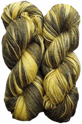 JEFFY Oswal Knitting Yarn Wool, Multi Mustard 200 gm Woolen Crochet Yarn Thread. Best Used with Knitting Needles, Crochet Needles. Wool Yarn for Knitting. Best Woolen Thread.