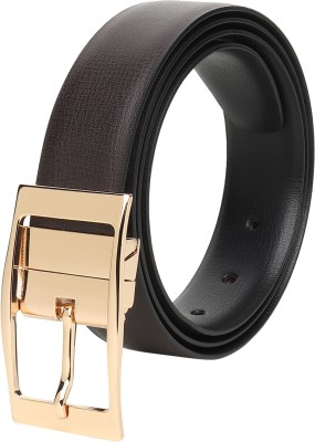 Kastner Men Formal Brown Artificial Leather Reversible Belt