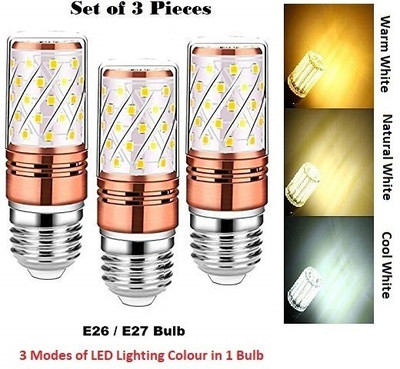 Brightlyt 9 W Basic Decorative B27, B26 LED Bulb(Multicolor, Pack of 3)