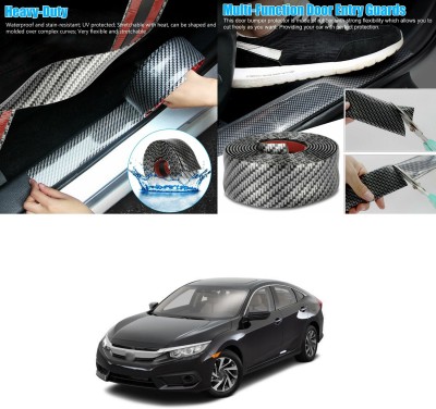 XZRTZ Carbon Fiber Wrap Film Individualized Car Door Sill Protector Self-Adhesive Car Bumper Protector,Waterproof Auto Door Entry Guard Sticker,Anti-Collision Strip Rubber Scratch Protection Strip,C69 Door Sill Plate