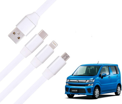 KOZDIKO 17 W Turbo Car Charger(White, With USB Cable)