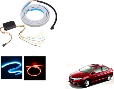 AuTO ADDiCT LED Dicky Light Ice Blue & Red DRL Brake with Side Turn Signal & Parking Indication Dicky, Trunk, Boot Strip Light For Honda Idtec (2010-2014) Car Fancy Lights(Multicolor)