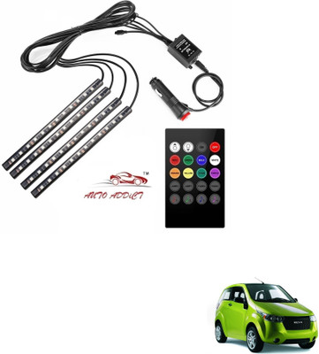 AuTO ADDiCT Car Atmosphere Lights interior 48 LED Music Control Remote For Mahindra Reva Car Fancy Lights(Multicolor)