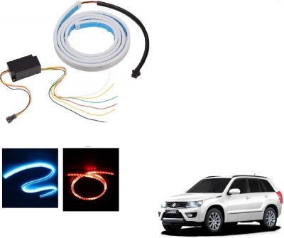 AuTO ADDiCT LED Dicky Light Ice Blue & Red DRL Brake with Side Turn Signal & Parking Indication Dicky, Trunk, Boot Strip Light For Maruti Suzuki Grand Vitara Car Fancy Lights(Blue, Red)