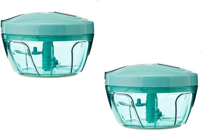 FIOMALL GREEN 450 ML CHOPPER BUY 1 GET 1 FREE Vegetable & Fruit Chopper(2 chopper)