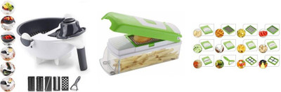 Value Adds Presents a combo pack of multifunctional 12 in 1 nicer dicer chopper + vegetable cutter and drain basket (wet basket) Vegetable & Fruit Chopper(1 set of chopper) Value Adds Presents a combo pack of multifunctional 12 in 1 nicer dicer chopper + vegetable cutter and drain basket (wet basket) Vegetable & Fruit Chopper(1 set of chopper)