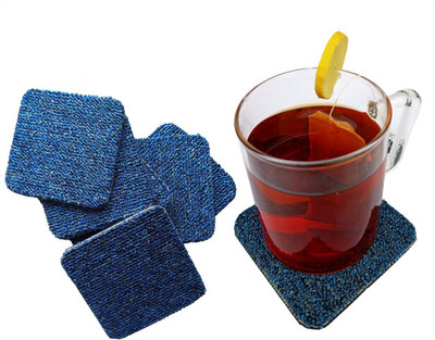 Knots Square Polypropylene Coaster Set(Pack of 6)