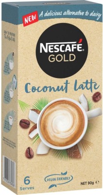 NESTLE NESCAFE GOLD COCONUT LATTE 3 IN 1 6 MUG IMPORTED MADE IN UK 6 X 15G Instant Coffee(90 g)