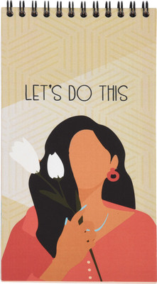 Papboo TO-Do List - Lets Do This Assorted Planner Printed 80 Pages(Red Floral)