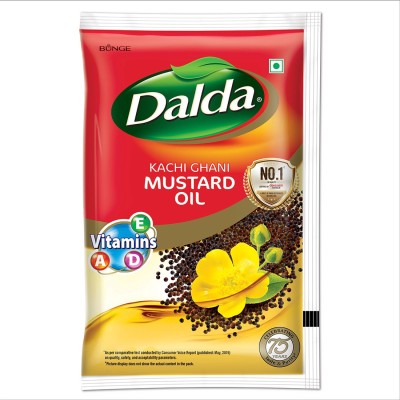 Dalda Kachi Ghani Mustard Oil Pouch(1 L)