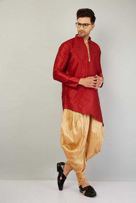 LEMONX Men Kurta Dhoti Pant Set