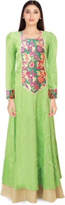 s3fashions Straight Gown(Green)