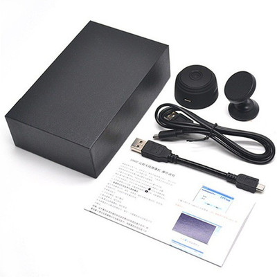 JRONJ Wireless Portable 1080p Full HD WiFi Magnet Hidden Mini Spy Camera Spy Device with Long Time Recording Security Camera , Black Security Camera(64 GB, 1 Channel)
