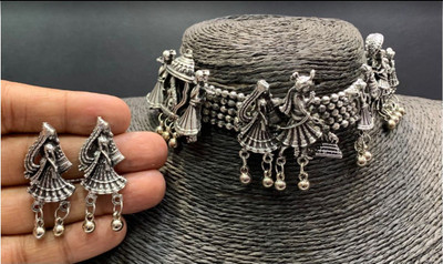 Primis Oxidised Silver 900 Silver Silver Jewellery Set(Pack of 1)