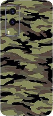 BUGGU Vivo V21e, vivo v21e Mobile Skin(Ultra Super Camouflage Military Green Skin With High Matte Finish., Mobile Skin (Back+Side+Camera))