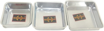 Sonanshi Aluminium Cake Mould 3(Pack of 3)