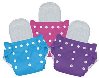 MEEOWMEE Reusable, washable baby cloth diaper/ button diaper , free size adjustable baby diaper with high quality insert Free . 0 to 24 months