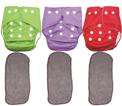 MEEOWMEE Reusable, washable baby cloth diaper/ button diaper , free size adjustable baby diaper with high quality insert Free . 0 to 24 months