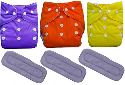 MEEOWMEE Reusable, washable baby cloth diaper/ button diaper , free size adjustable baby diaper with high quality insert Free . 0 to 24 months