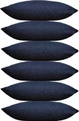 MKBROTHER Cotton, Cotton, Microfibre Abstract Sleeping Pillow Pack of 6(Blue)