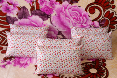 THE COSMO Microfibre Floral Sleeping Pillow Pack of 6(Multicolor)