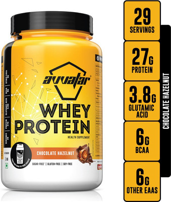 Avvatar Chocolate Hazelnut Whey Protein(1 kg, Chocolate Hazelnut)