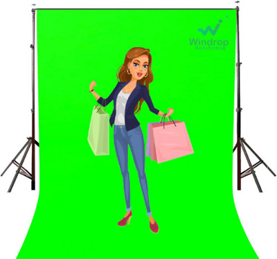 Windrop Solutions 8x12 feet Thick Green Screen Background Backdrop for Indoor-Outdoor Photo Videos Reflector