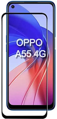 ISAAK Edge To Edge Tempered Glass for OPPO A55 4G Edge to Edge, Full Glue, 11D Tempered Glass(Pack of 1)