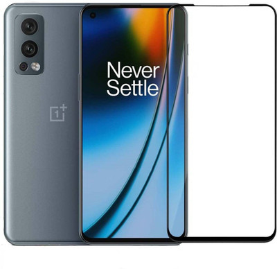 aplexx Edge To Edge Tempered Glass for OnePlus Nord 2 5G, | Full HD+ With Camera Cut 3D Anti Scratch 9H Hardness Cover Friendly Anti Shatter Proof Full Edge Full Glue(Pack of 1)