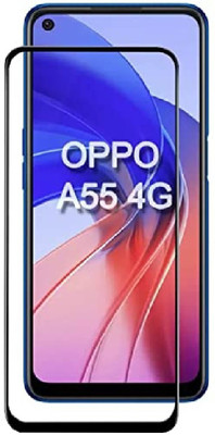 ISAAK Edge To Edge Tempered Glass for OPPO A55 4G Edge to Edge, Full Glue, 11D Tempered Glass(Pack of 1)