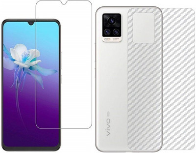 Bodoma Front and Back Screen Guard for Vivo V21 Pack Of 2(Pack of 2)